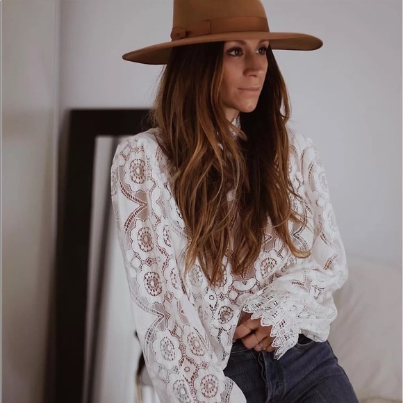 🆕 VICTORIAN LACE  HIGH NECK PUFF SLEEVE BLOUSE - Picture 5 of 10